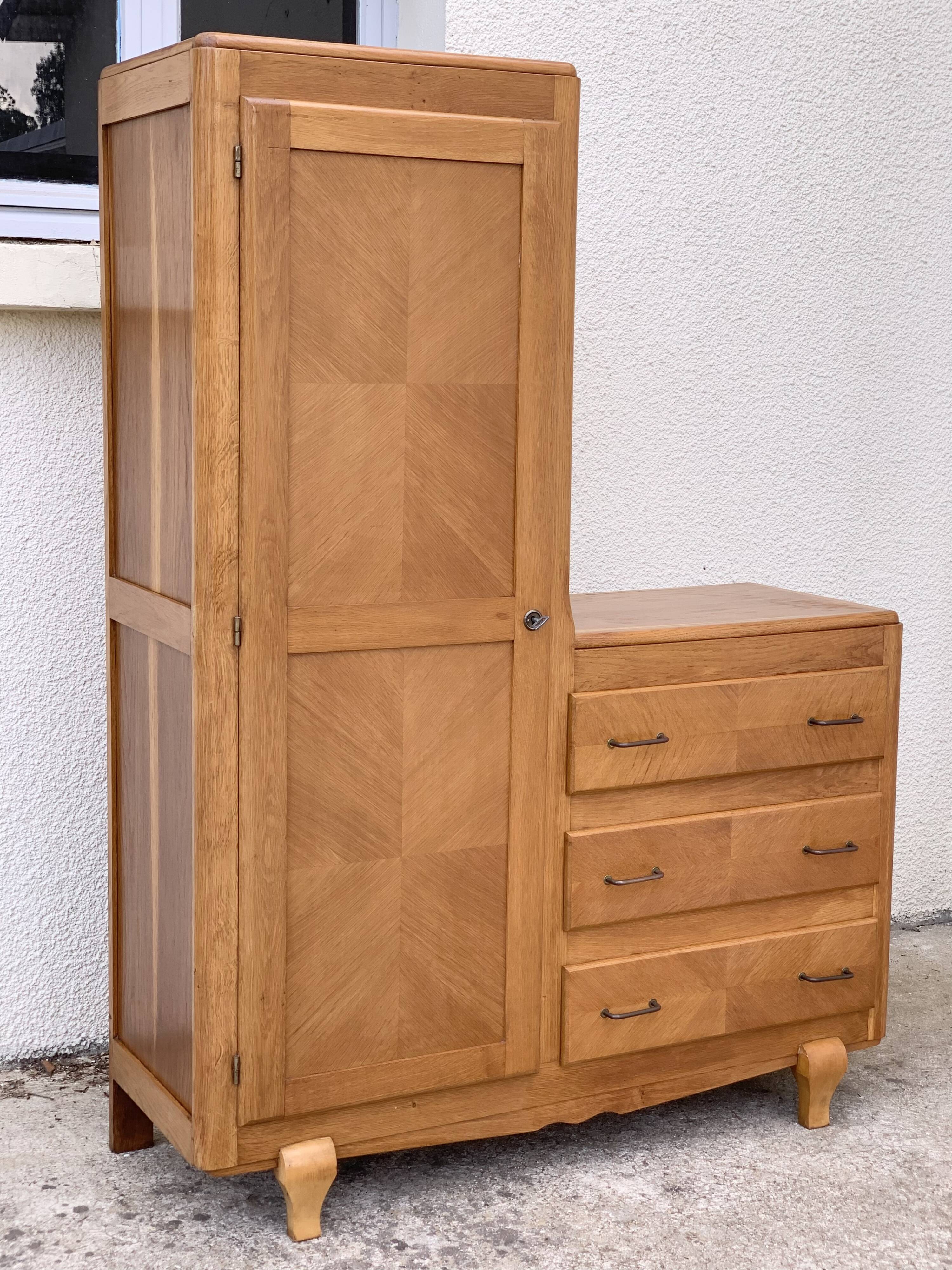 Asymmetrical vintage wardrobe 1950
