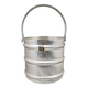 1960s Elegant Champagne Ice Bucket by Arir in Aluminium. Made in Italy