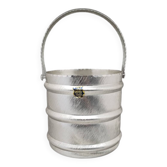 1960s Elegant Champagne Ice Bucket by Arir in Aluminium. Made in Italy