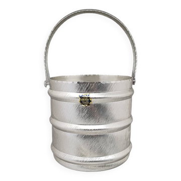1960s Elegant Champagne Ice Bucket by Arir in Aluminium. Made in Italy