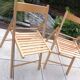 Pair of folding chairs Scandinavian style 70s