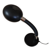 Lampe de bureau articulée gamma lux italie noir et chrome 1970