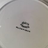 Set of 4 vintage plates Gien France Olympic pattern