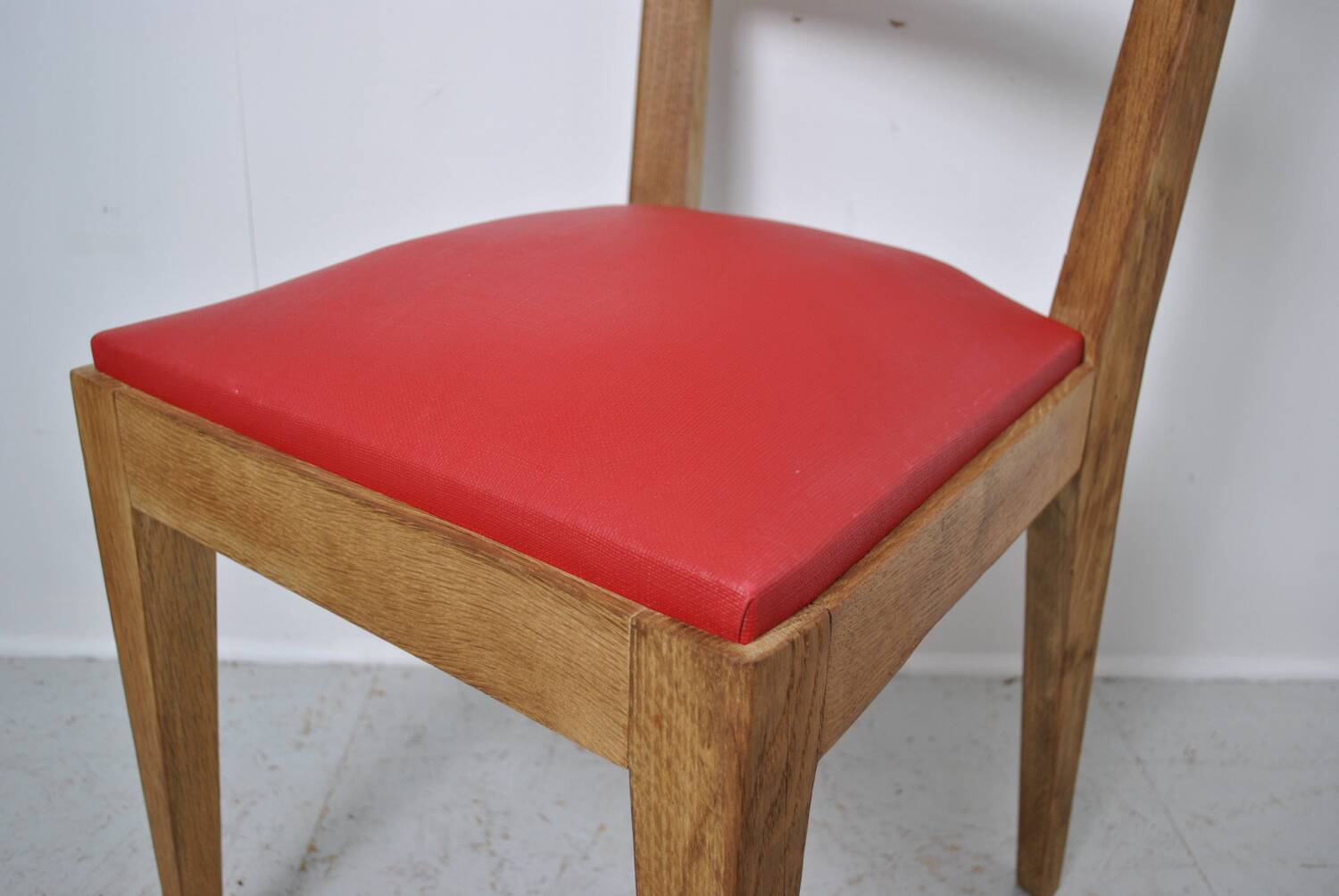 4 Solid oak chairs 1950