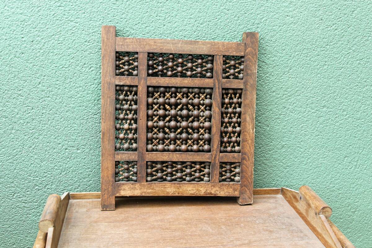 Moucharabieh en bois tourné