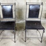 4 fauteuils en fer forgé