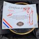 Champagne crystal bucket signed etzel Lorraine