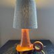 Vintage wood and cotton lamp