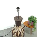 Lampe en céramique marron de Besigheimer Leuchten avec base éclairée