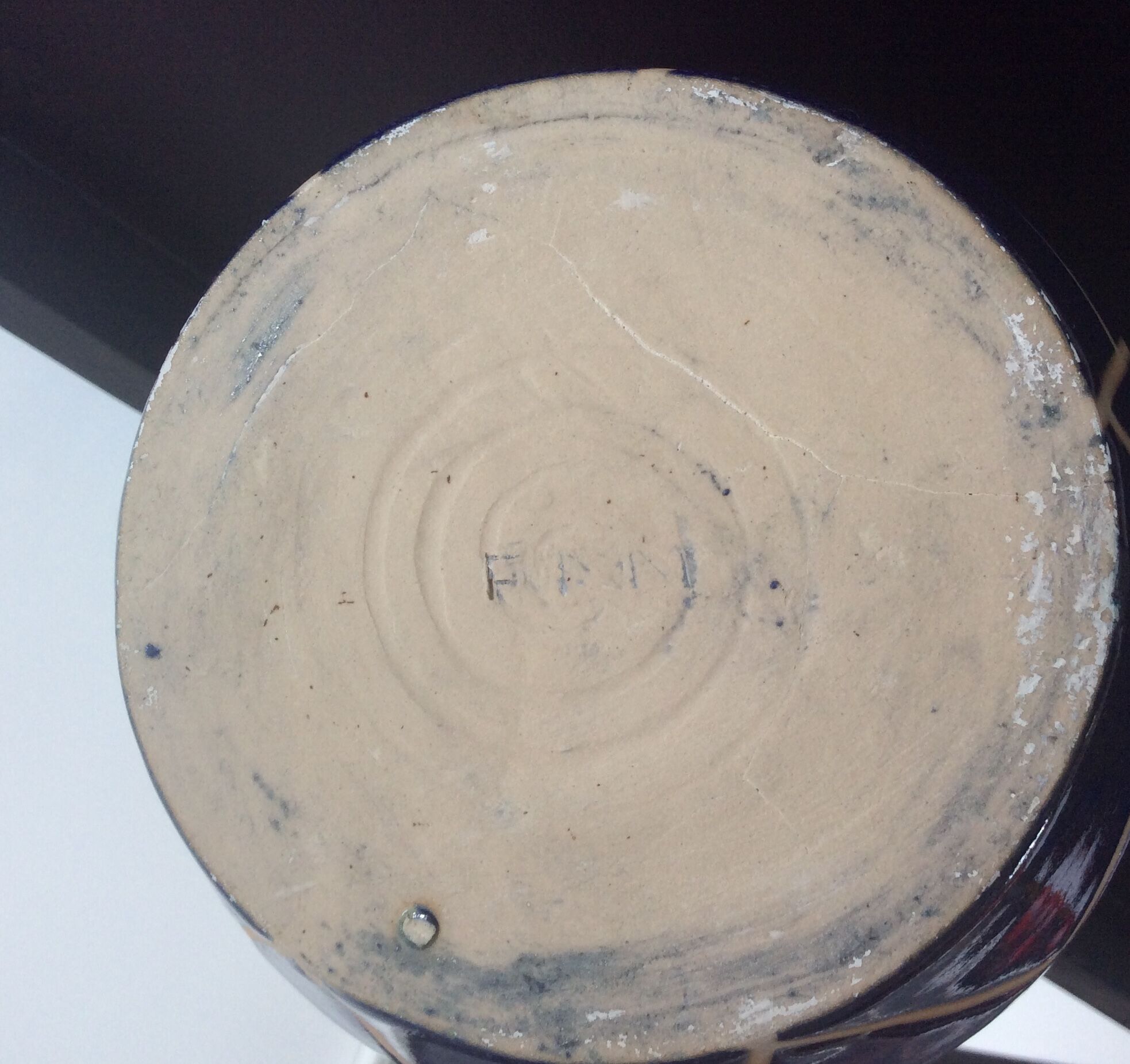 Vintage ceramic vase from the 70s