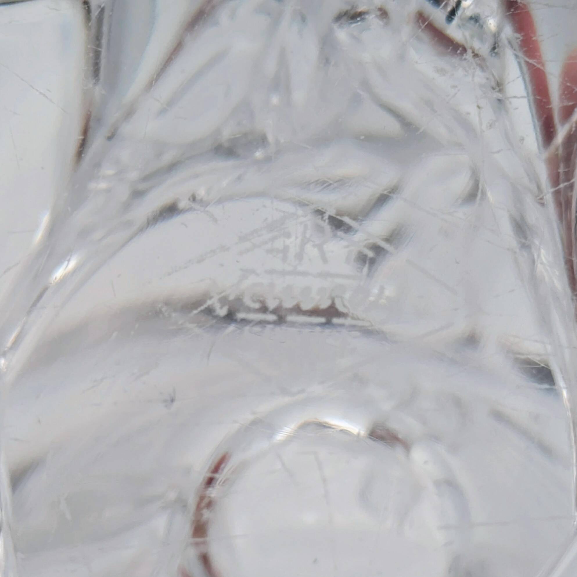 Art Vannes France - Large Sculptural Free-Form Vase - Solid Crystal 1950