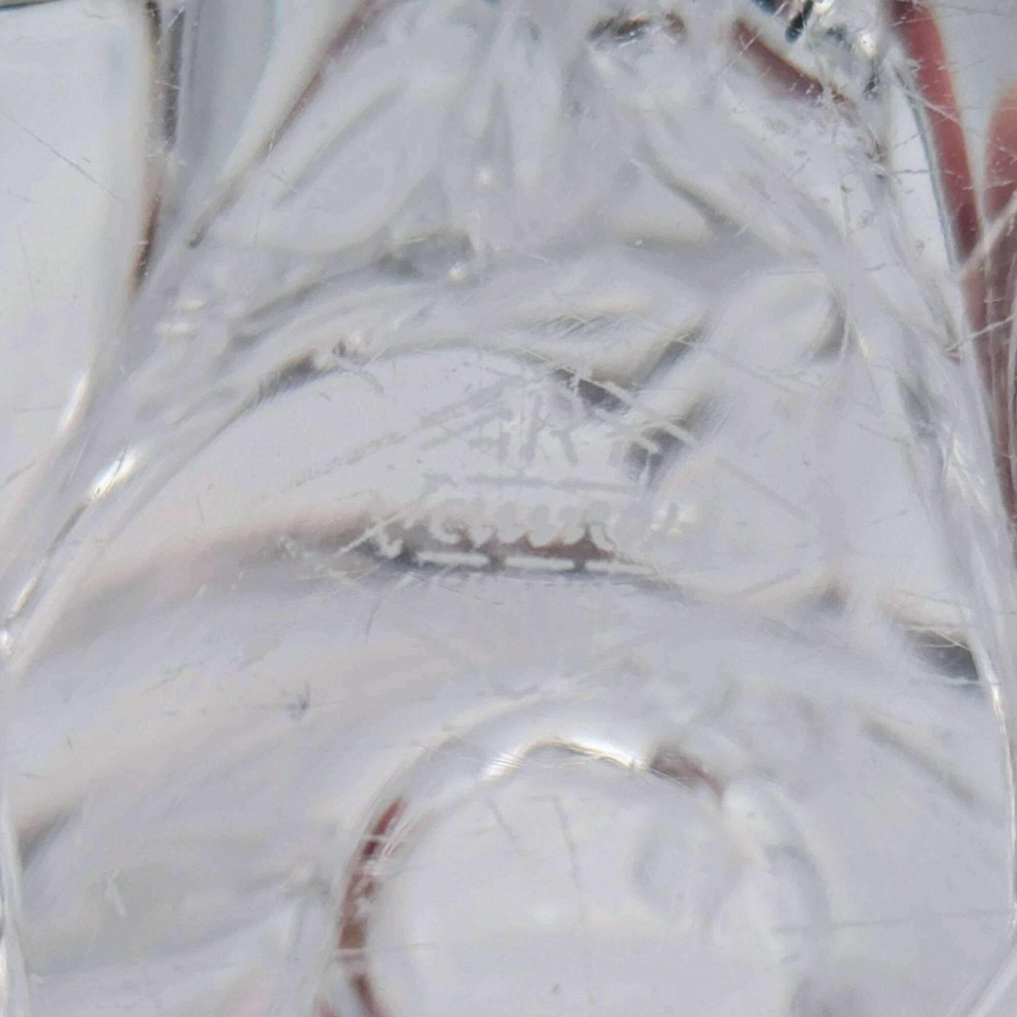 Art Vannes France - Large Sculptural Free-Form Vase - Solid Crystal 1950