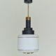 Mid-Century Modern Stilnovo Style Opaline Glass Pendant Light, 1950s/1960s