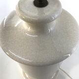 Ceramic table lamp, vintage, green lampshade