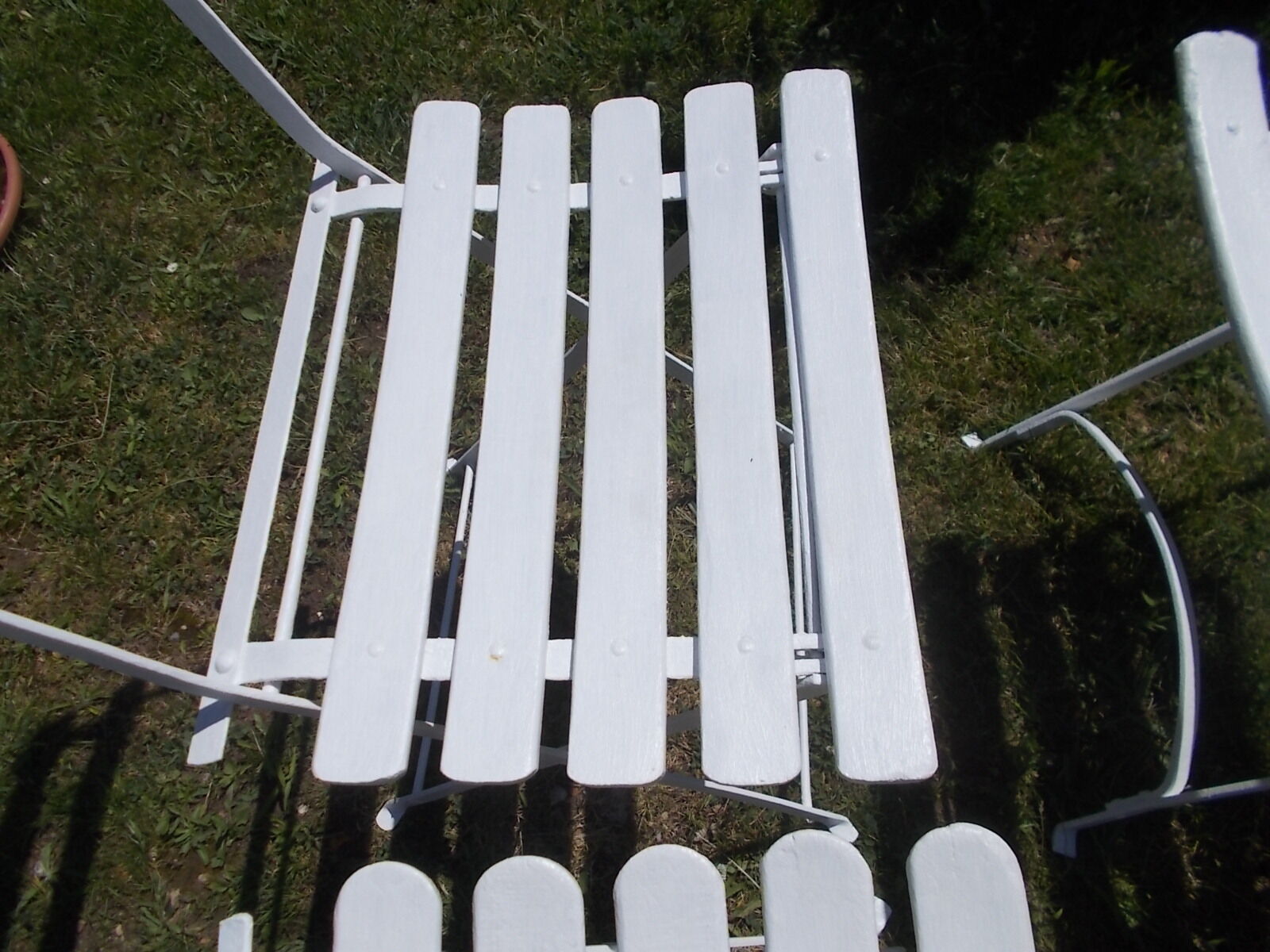 Set of 4 vintage garden chairs