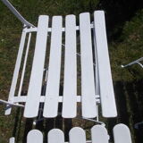 Set of 4 old garden chairs