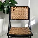 Chaise pliante cannée