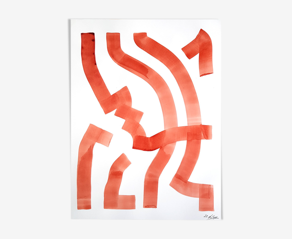 Encre sur papier - "Empreinte 1"