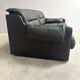 Black leather 2 seat sofa by Dreipunkt, 1970s