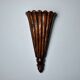 Art Deco wall light in carved wood, France, 1930