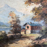 Mountain landscape painting