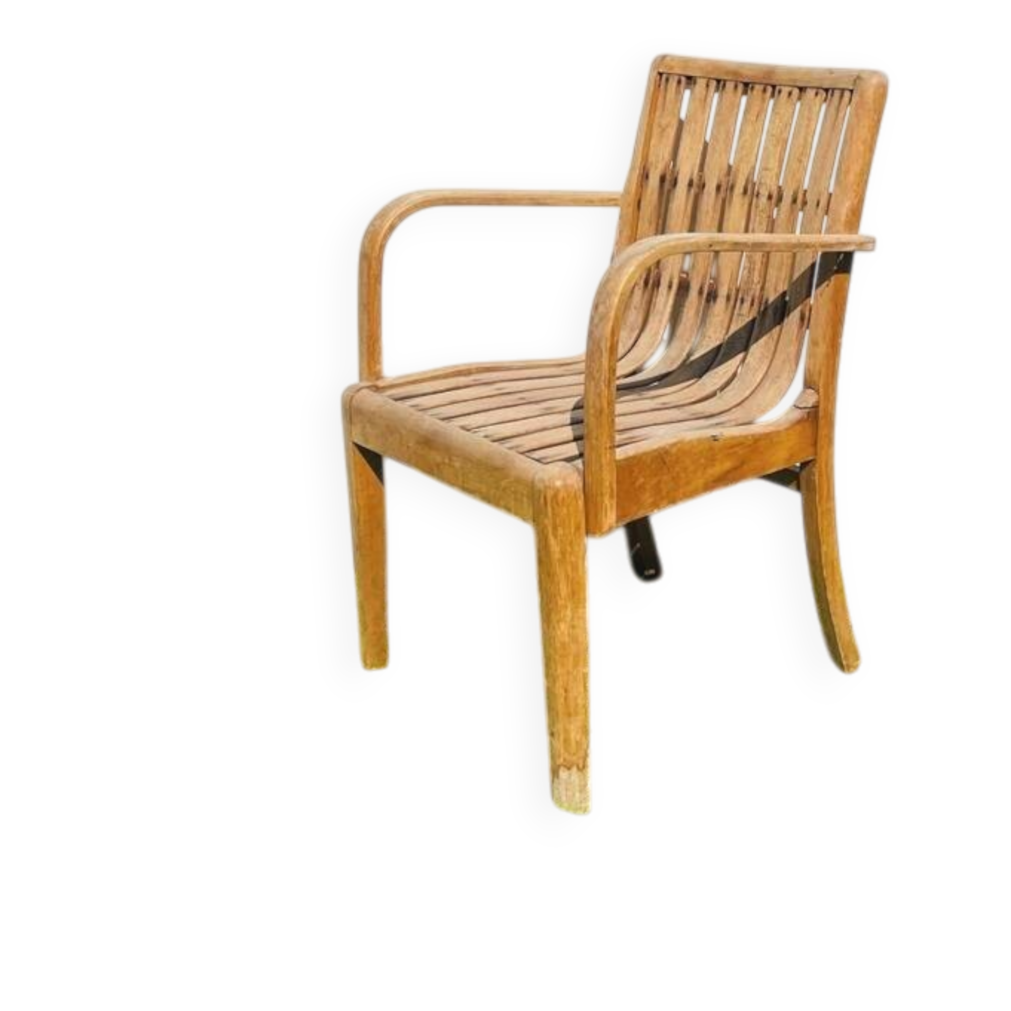 Vintage 1960s Wooden Children's Armchair