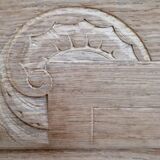 Art deco style oak bedside table from the 1920s