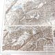 Vintage map of Switzerland 43x43cm from 1950