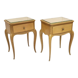 Pair of vintage 1940 bedside tables