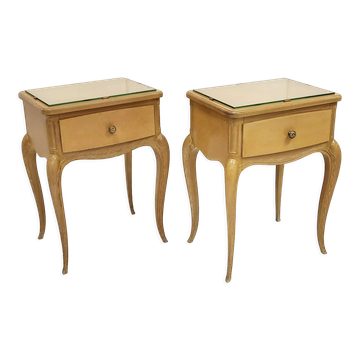 Pair of vintage 1940 bedside tables