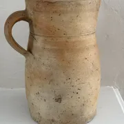 Old stoneware pitcher