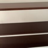 String wall shelf in wood and brass, 1960