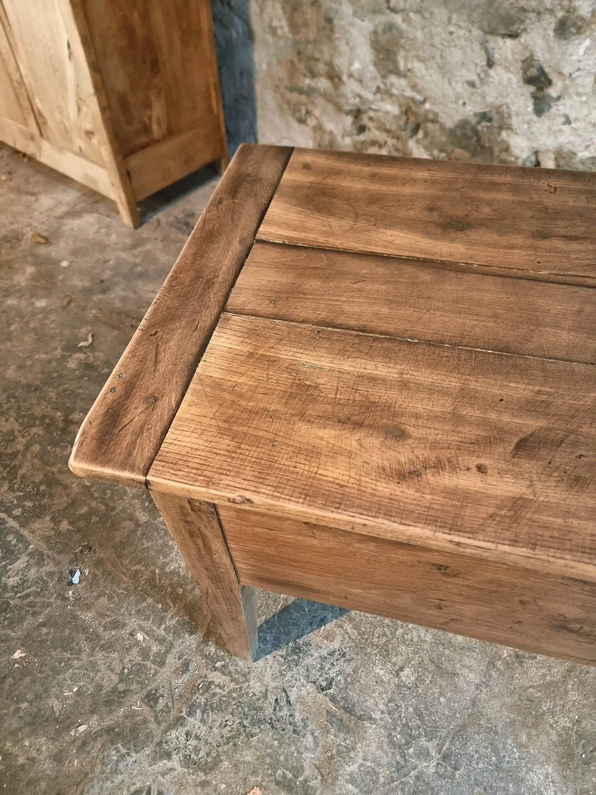 Ancien pétrin français en chêne, XIXe siècle