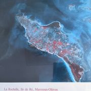 poster Île de Ré, Marennes d'Oléron, La Rochelle satellite CNES