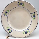 6 plates vintage niderviller model "blueberry"