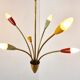 Mid century brass italian chandelier, 1960s