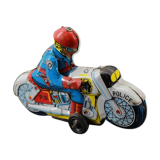 Ancien jouet moto en tôle japonais