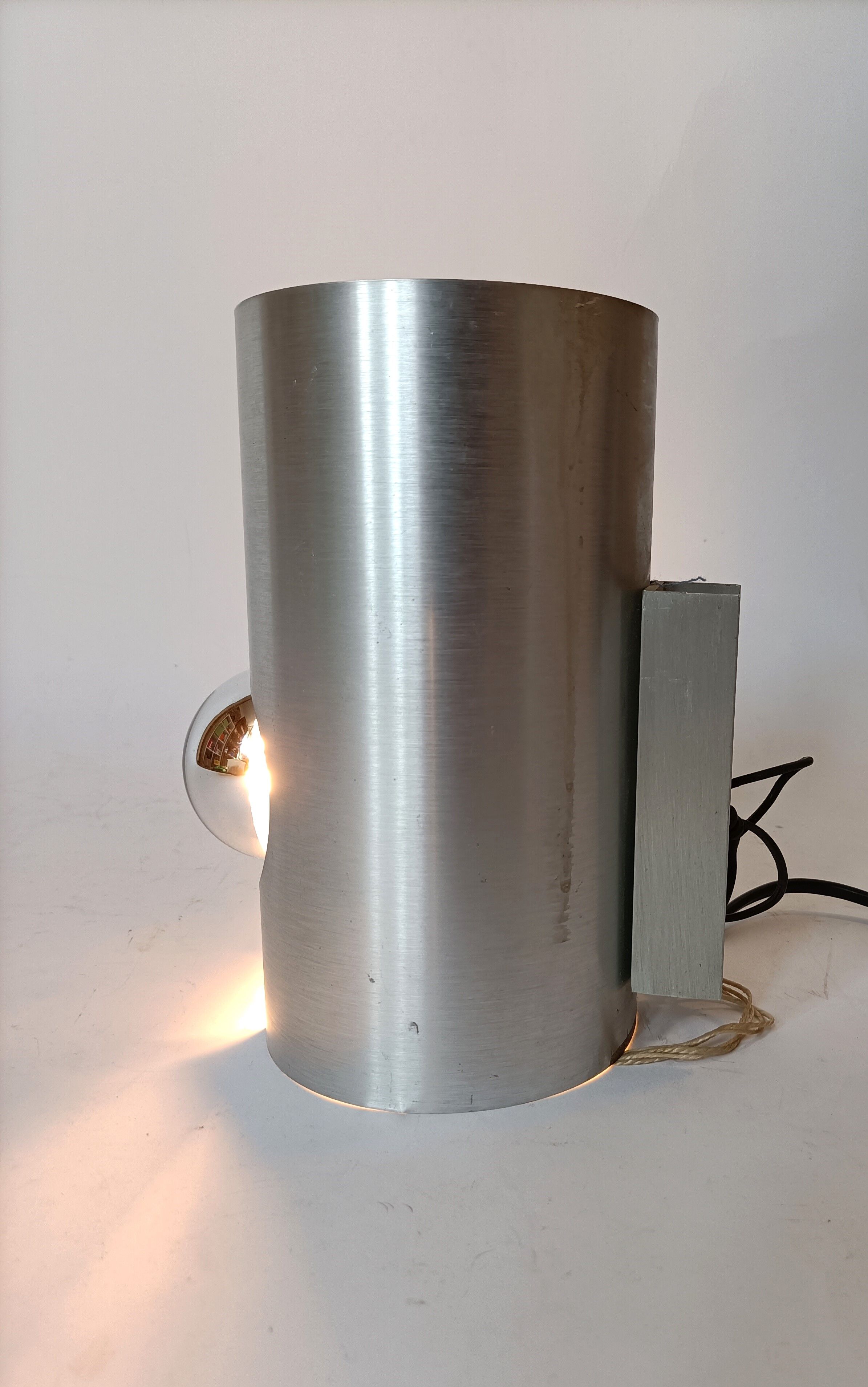 Applique Oxar en aluminium brossé 1970