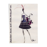 Fashion show sketch by Christian Lacroix