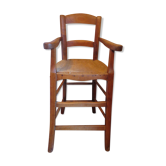 High chair ancienne poupee xixè merisier