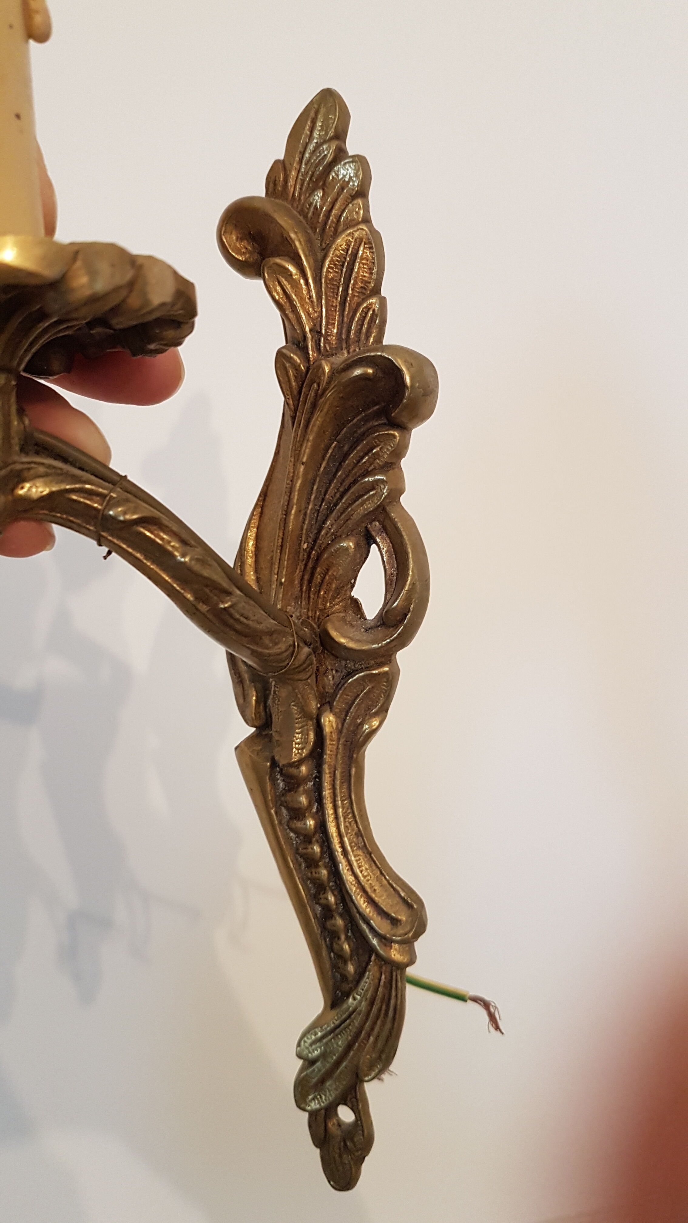 Pair of wall sconces Louis XV style