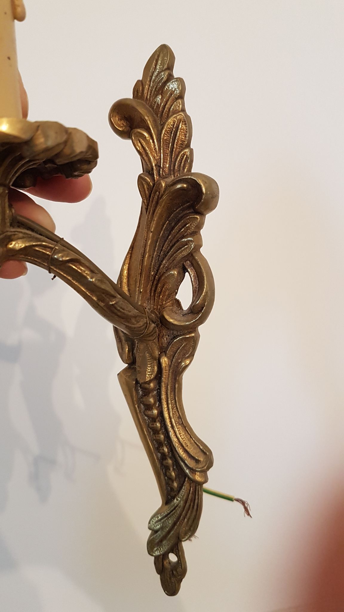 Pair of wall sconces Louis XV style