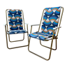 Pair of foldable camping chairs "Lafuma"