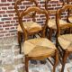 Suite of 8 chairs in cherry Louis Philippe