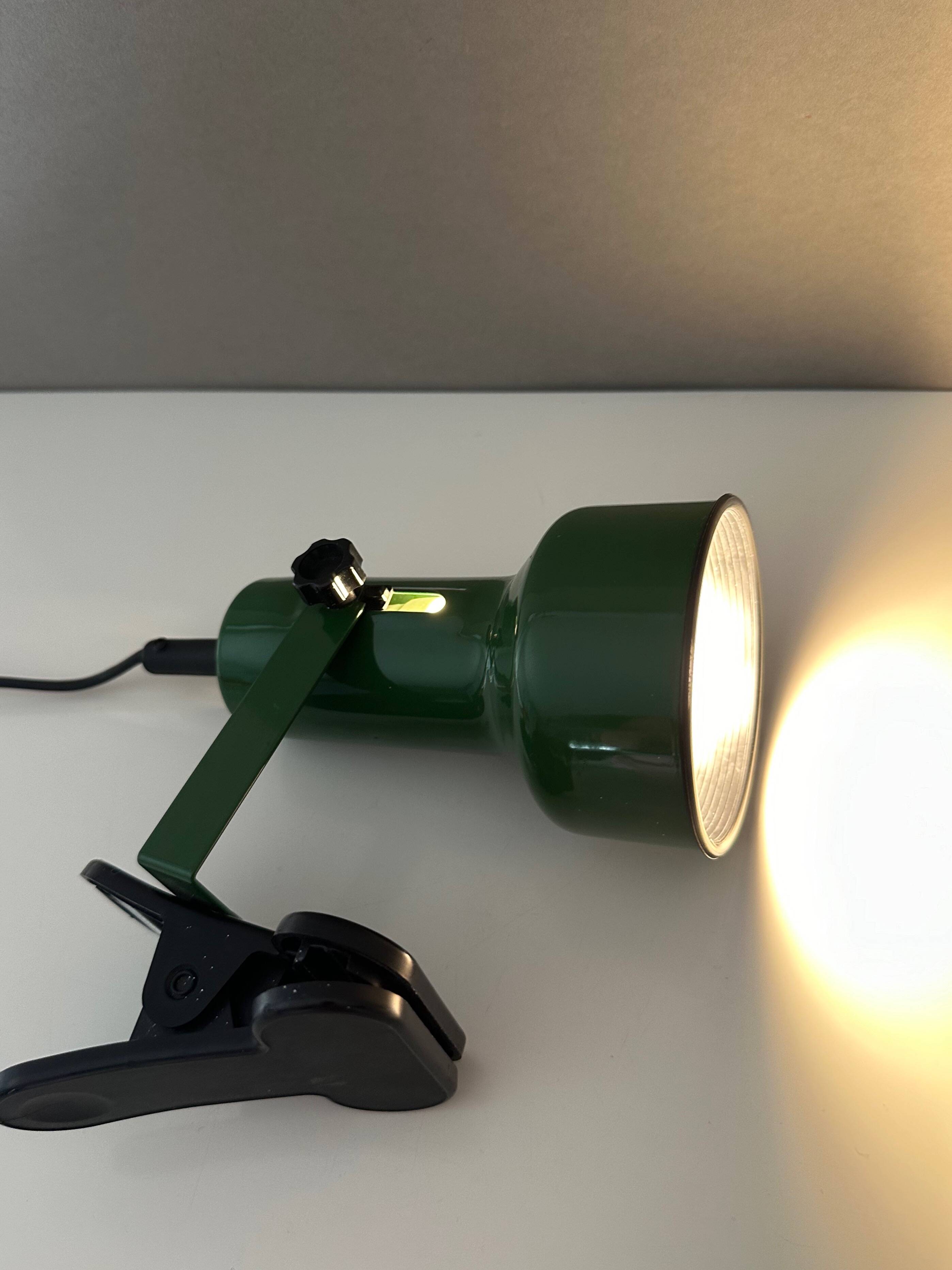 ELBE 4485 Deco Domo clamp lamp green, 80's