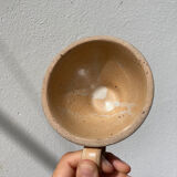 4 vintage stoneware cups