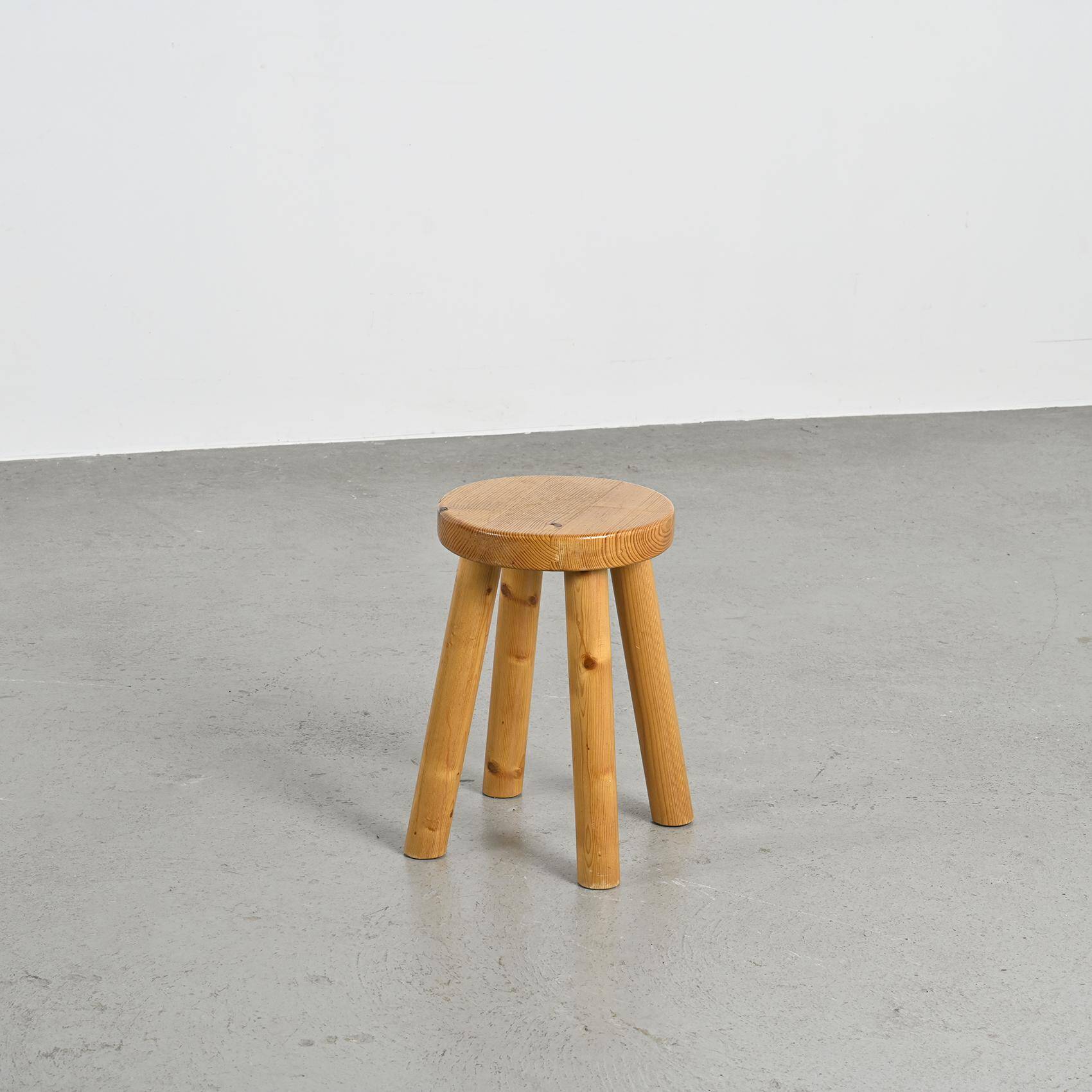 Stool by Charlotte Perriand for Les Arcs 1600, circa 1965