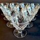 Set of 6 cut crystal glasses, Baccarat Brindisi model.