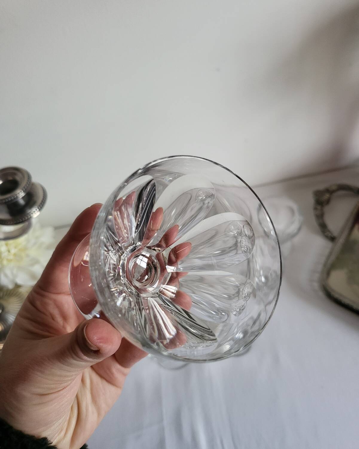 BACCARAT 10 Verres à vin en Cristal Modèle Périgord - Signé