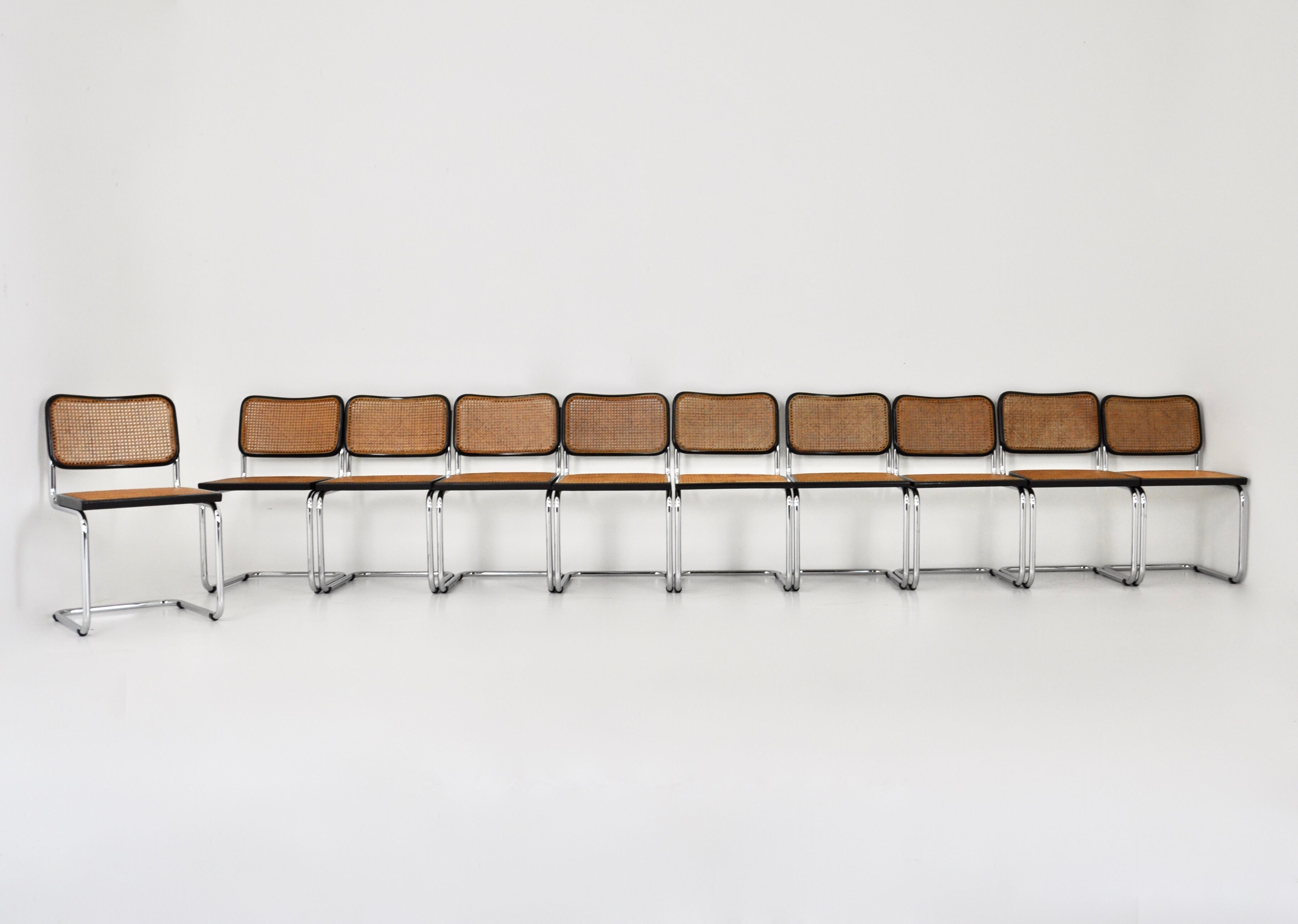 Dining chairs B32 by Marcel Breuer